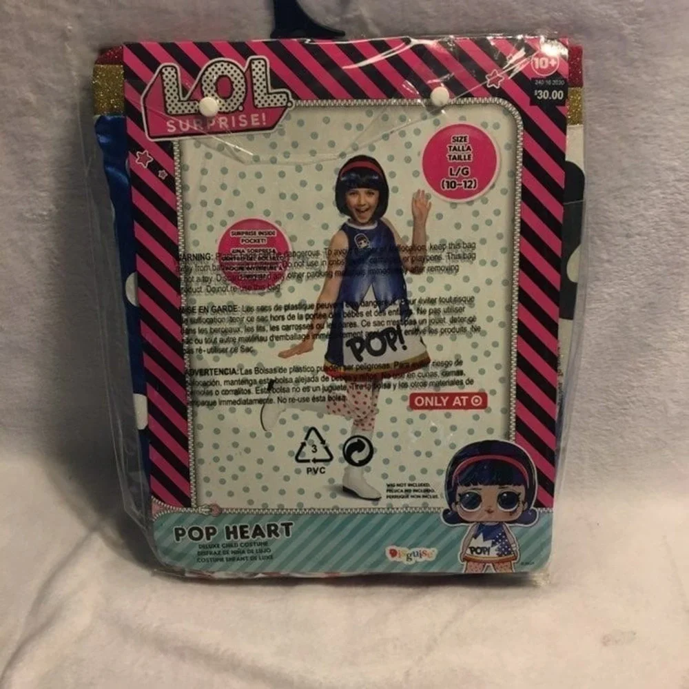 Disguise LOL Surprise Pop Heart Costume Kids Small New Deluxe Target Exclusive
